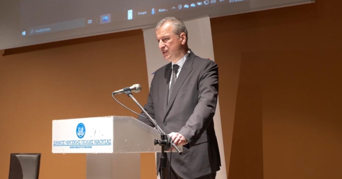 Ομιλία του Ιωάννη Ιντζέ, υποψήφιου Ευρωβουλευτή, σε εκδήλωση της ΝΙΚΗΣ στη Νάουσα